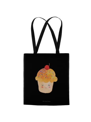 Mr. & Mrs. Panda Shopping Tasche Cupcake ohne Spruch in Schwarz