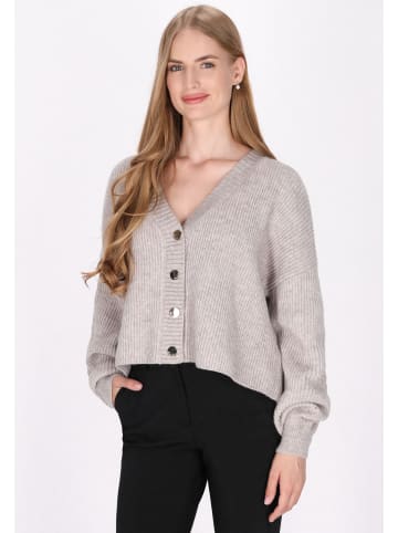 DreiMaster Damen Cardigan in Grau Melange