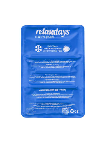 relaxdays Kühlpad in Blau - (B)25 x (H)2 x (T)36 cm