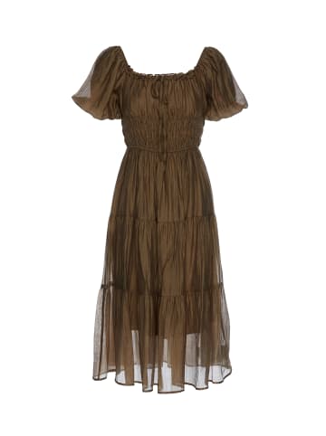 VIRITA Women Dress in Brown