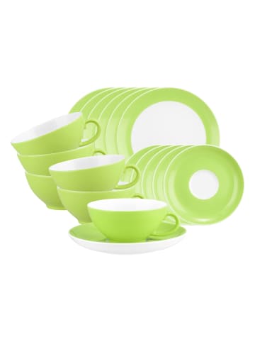 Seltmann Weiden 18er Set Teeservice Liberty Pure Colors in Lime Green