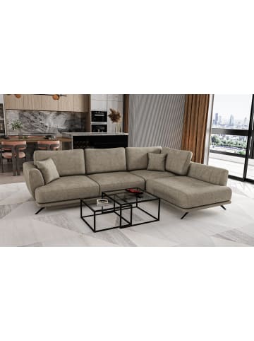 MF Design Lardo Recamiere Rechts in Braun -  (L) 191 x (B) 276 x (H) 90 cm