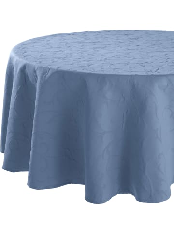 Erwin Müller Jacquard Tischdecke Düsseldorf in rauchblau