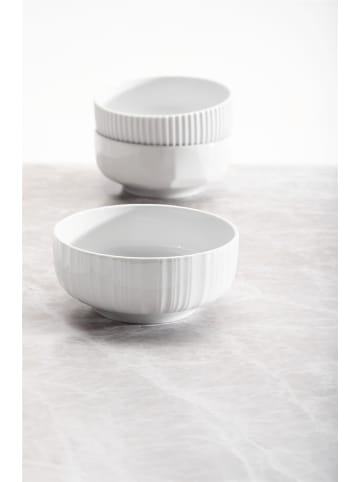 Seltmann Weiden 6er Set Schüssel Sento Relief Barcode in Weiß ø 16 cm