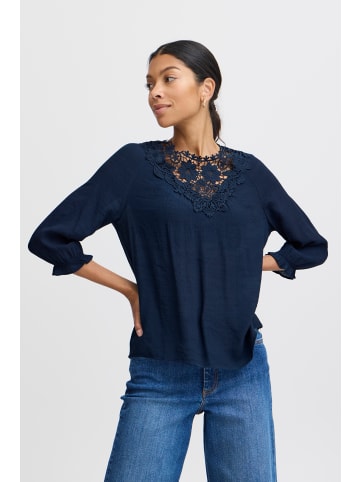 b. young Langarm-Bluse BYIKELLY Loose fit in Navy Blazer