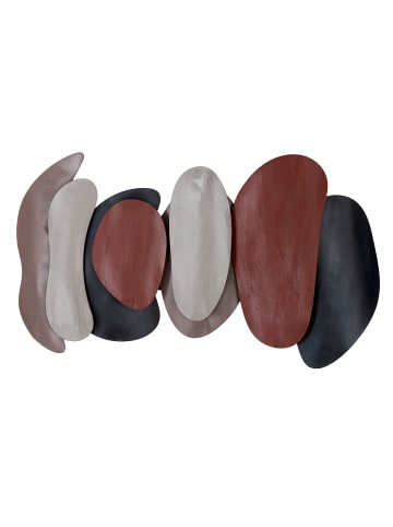 GILDE Wandrelief Baum im Kreis goldfarben, hellgrün, weiß - (H) 70cm