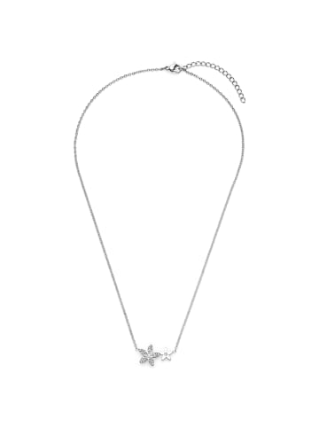 Tamaris Halskette The new Glitter Flower in silber
