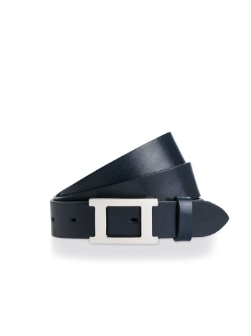 Vanzetti 30 mm Ledergürtel in Marine