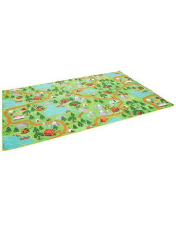 Snapstyle Kinderteppich Campingplatz in bunt