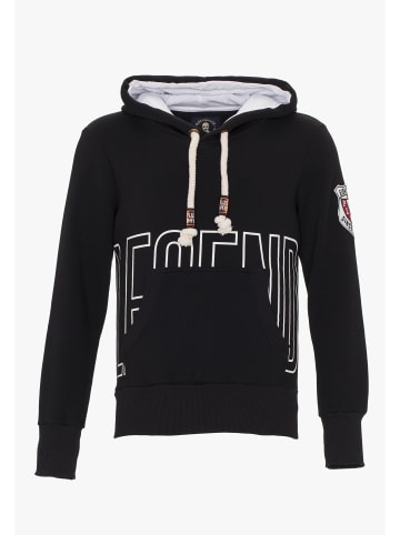 PLUS EIGHTEEN Herren Kapuzenpullover in Schwarz