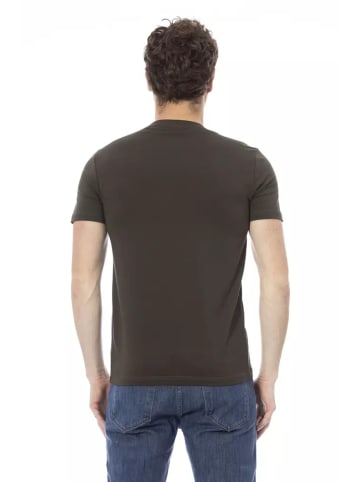 Baldinini Trend Zweifarbig Grün Baumwolle Herren T-Shirt