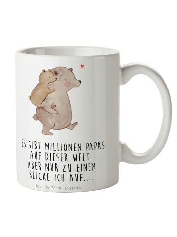 Mr. & Mrs. Panda Kaffeebecher Papa Bär mit Spruch in Weiß