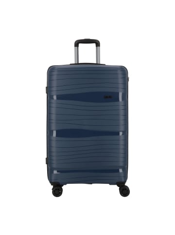 D&N Travel Line 4300 4 Rollen Trolley L 78 cm in dunkelblau