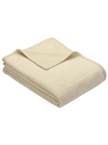 Erwin Müller Jacquard, Baumwollmischung Wohndecke Rimini in beige