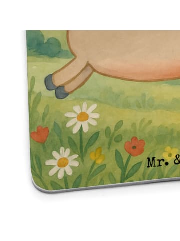 Mr. & Mrs. Panda Glasuntersetzer Pferd Springen Design ohne Spruch in Weiß