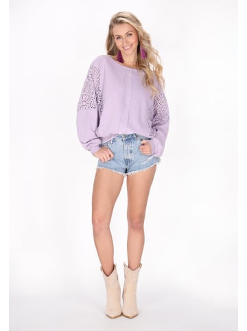 IZIA Sweatshirt in Grey Pink