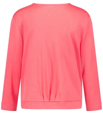 Gerry Weber Offener Cardigan mit Faltendetail in Rot