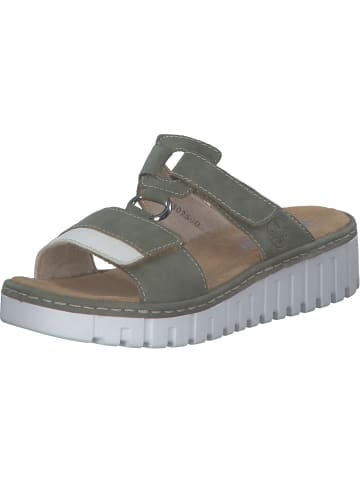 rieker Plateau-Pantoletten in offwhite/schilf