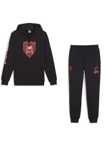 Puma AC Mailand Milan Fanartikel Trainingsanzug in schwarz