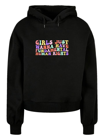 F4NT4STIC Oversized Hoodie Girls Just Wanna Have Fundamental Rights Frauentag in schwarz