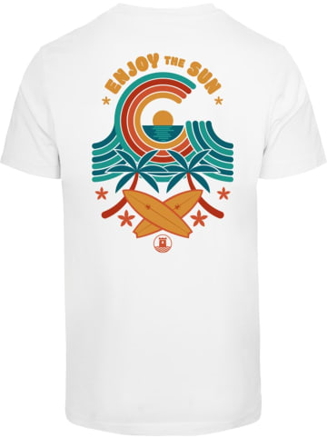 Mister Tee T-Shirt "Beach Paradise Tee" in Weiß