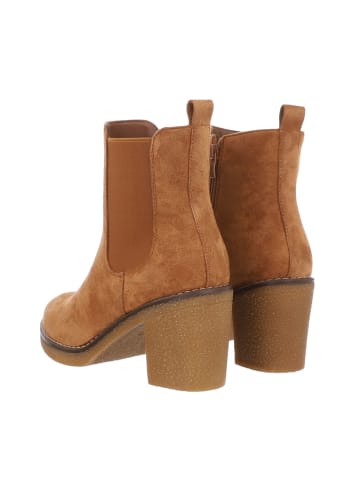 Ital-Design Stiefelette in Camel