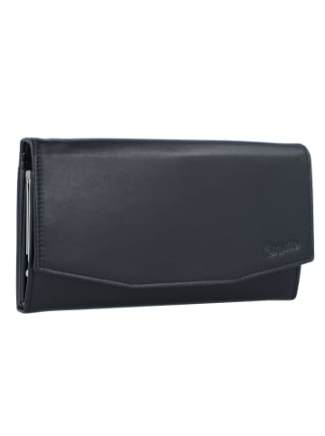 Esquire New Silk Geldbörse Leder 18 cm schwarz
