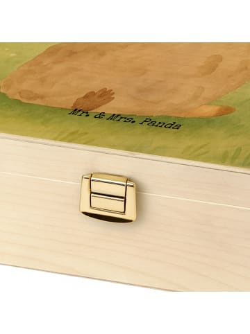 Mr. & Mrs. Panda Teedose Alpaka Fahne Design ohne Spruch in Weiß