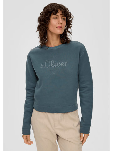 s.Oliver Sweatshirt langarm in Petrol