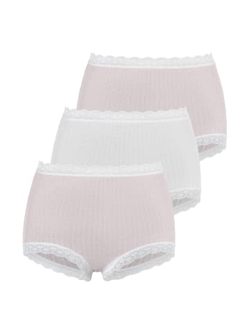 LASCANA Taillenslip in rosa-meliert, creme