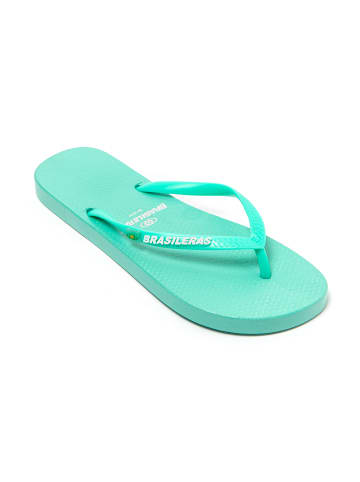 Brasileras Zehentrenner "Classic Pro W" in Wassergrün