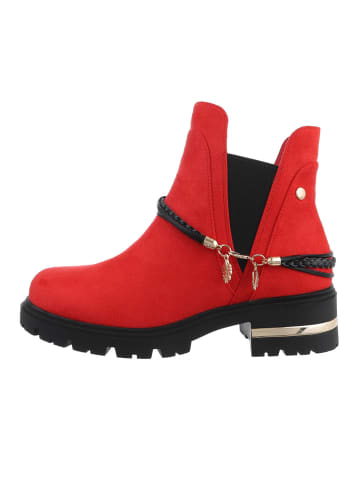 Ital-Design Stiefelette in Rot