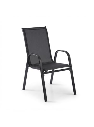 relaxdays 2 x Gartenstühle in Anthrazit - (B)56 x (H)90 x (T)65 cm