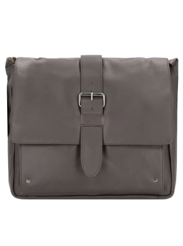 Pride and Soul Neo Messenger Tasche Leder 33 cm Laptopfach dunkelbraun