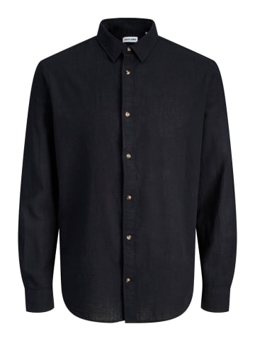 Jack & Jones Hemd JJESUMMER LINEN BLEND in Schwarz