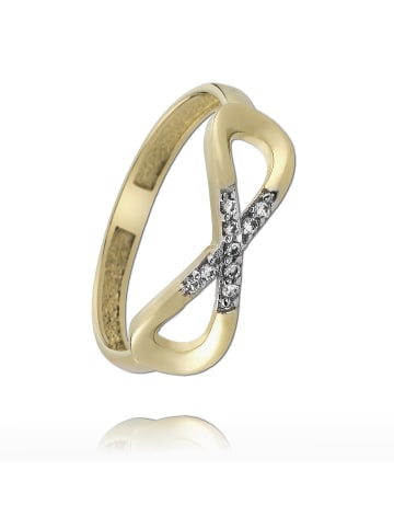 BALIA 333 Gelbgold - 8 Karat Damen Ringe Unendlich Fingerring 56 (17,8)
