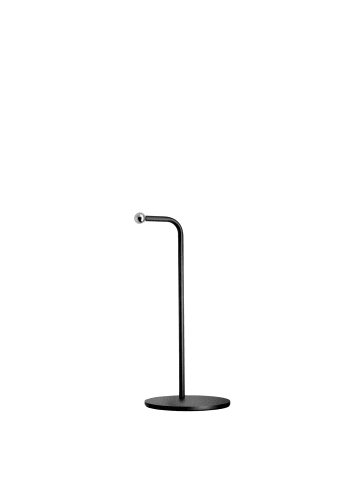 APS Standfuß mit Stab in schwarz, Ø 14 cm, H: 51 cm, Metall