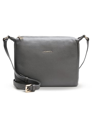 Lazarotti Bologna Leather Umhängetasche Leder 25 cm in grey