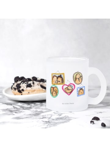 Mr. & Mrs. Panda Teetasse Igel Familie ohne Spruch in Transparent