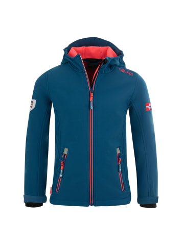 Trollkids Softshelljacke Trollfjord in navy/lime