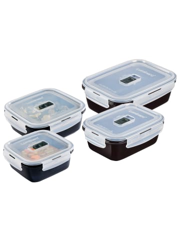 CreaTable Aufbewahrungsbox  in Schwarz/Transparent