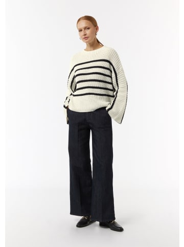 comma Strickpullover langarm in Weiß