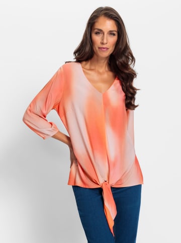 Heine Druckbluse in elfenbein-hummer-bedruckt