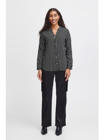 b.young Langarmbluse BYFABIANNE STRIPE SHIRT - 20807499 20807499 Damenbluse Lamgarm in Schwarz