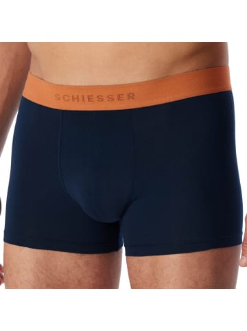 Schiesser Boxershort 5er Pack in Blau/Beige/Orange