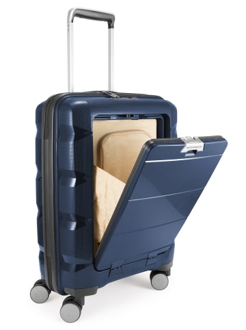 Hauptstadtkoffer Britz - Handgepäck mit Laptopfach, TSA, 4 Rollen in Dunkelblau