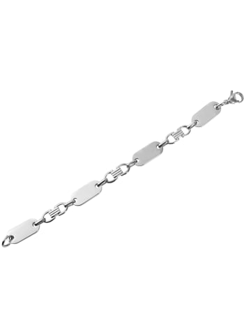 Adeliás Unisex Armband aus Edelstahl 19 cm in silber