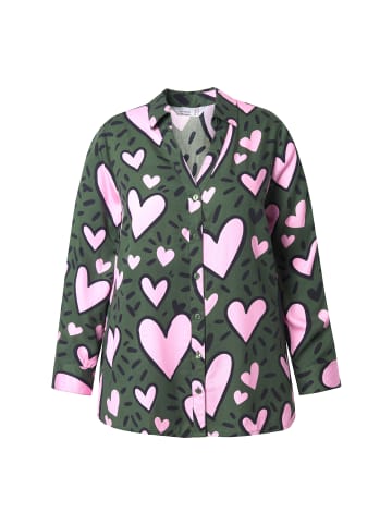 MIAMODA Bluse in dunkelgrün