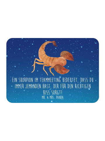 Mr. & Mrs. Panda Magnet Skorpion Biss mit Spruch in Sternenhimmel Blau