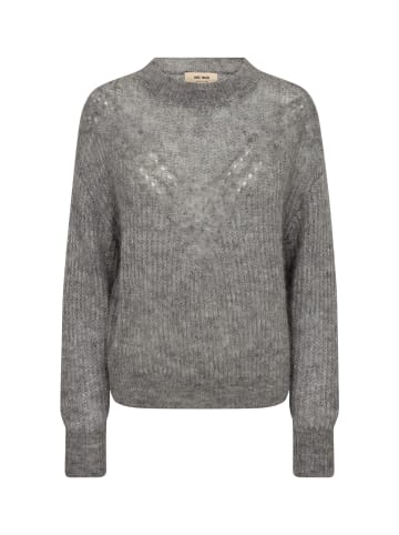 Mos Mosh MMSigva Mohair Knit in Grey Melange